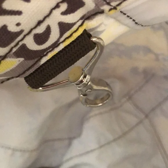 thirty one large spring Floral Yellow and Brown Tote Bag - Picture 9 of 11